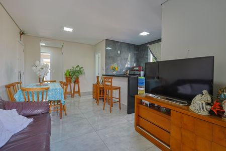 Sala/cozinha de apartamento à venda com 2 quartos, 73m² em Sagrada Família, Belo Horizonte