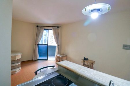 Sala  de apartamento para alugar com 1 quarto, 40m² em Brooklin, São Paulo