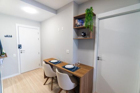 Cozinha de apartamento para alugar com 1 quarto, 35m² em Vila Clementino, São Paulo