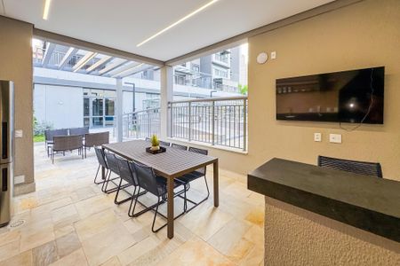 Studio à venda com 30m², 1 quarto e 1 vagaChurrasqueira