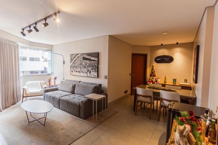 Sala de apartamento à venda com 3 quartos, 93m² em Lourdes, Belo Horizonte