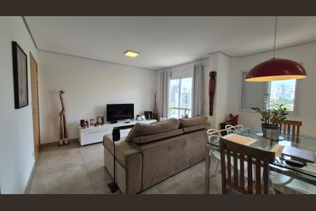 Sala  de apartamento à venda com 2 quartos, 67m² em Jardim, Santo André