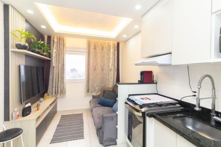 Sala/Cozinha de apartamento à venda com 2 quartos, 40m² em Vila Carmosina, São Paulo