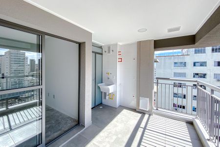 Varanda da Sala de kitnet/studio à venda com 1 quarto, 46m² em Ipiranga, São Paulo