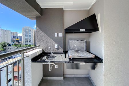 Varanda da Sala de kitnet/studio à venda com 1 quarto, 46m² em Ipiranga, São Paulo