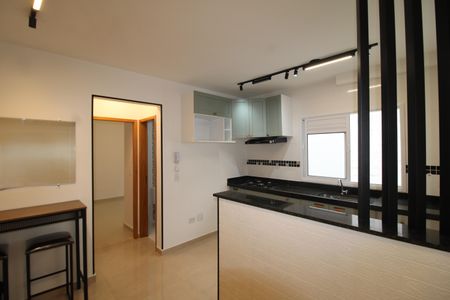 Sala / Cozinha de apartamento para alugar com 1 quarto, 34m² em Jardim São Paulo, São Paulo