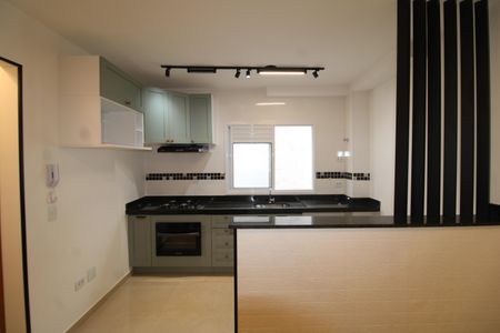 Sala / Cozinha de apartamento para alugar com 1 quarto, 34m² em Jardim São Paulo, São Paulo