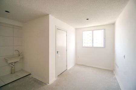 Sala e cozinha de apartamento para alugar com 1 quarto, 34m² em Tatuapé, São Paulo