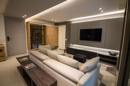 Sala de apartamento à venda com 1 quarto, 84m² em Brooklin, São Paulo