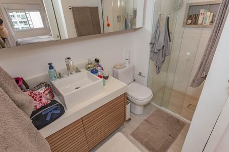 Apartamento para alugar com 74m², 1 quarto e 2 vagasBanheiro da Suíte