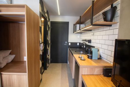 Studio para alugar com 25m², 1 quarto e sem vaga Studio para alugar com 25m², 1 quarto e sem vagaCozinha