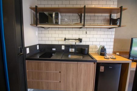 Studio para alugar com 25m², 1 quarto e sem vaga Studio para alugar com 25m², 1 quarto e sem vagaCozinha