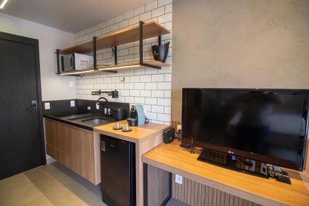 Studio para alugar com 25m², 1 quarto e sem vaga Studio para alugar com 25m², 1 quarto e sem vagaCozinha