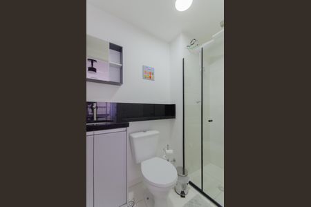 Banheiro de kitnet/studio para alugar com 1 quarto, 25m² em Chácara Inglesa, São Paulo