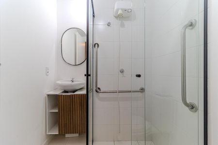 Studio para alugar com 25m², 1 quarto e sem vaga Studio para alugar com 25m², 1 quarto e sem vagaBanheiro