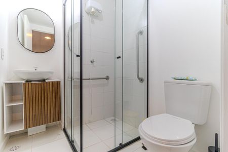 Studio para alugar com 25m², 1 quarto e sem vaga Studio para alugar com 25m², 1 quarto e sem vagaBanheiro