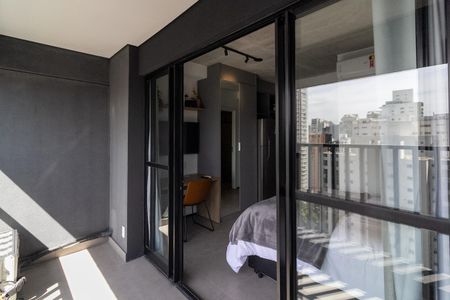Varanda de apartamento à venda com 1 quarto, 25m² em Brooklin, São Paulo