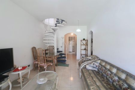 Sala de apartamento para alugar com 2 quartos, 100m² em Jardim Tres Marias, Guarujá