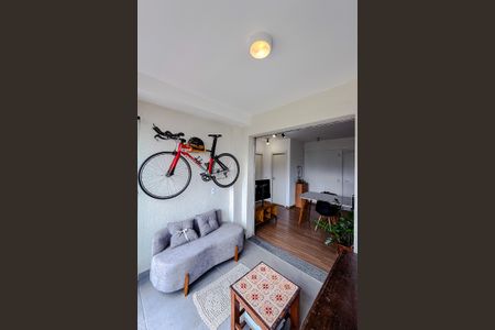 Varanda da Sala de apartamento à venda com 1 quarto, 49m² em Ipiranga, São Paulo