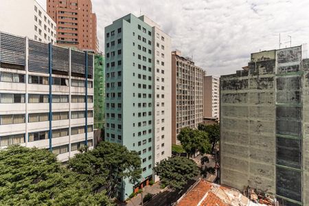 Vista do Quarto de apartamento à venda com 1 quarto, 40m² em Consolação, São Paulo