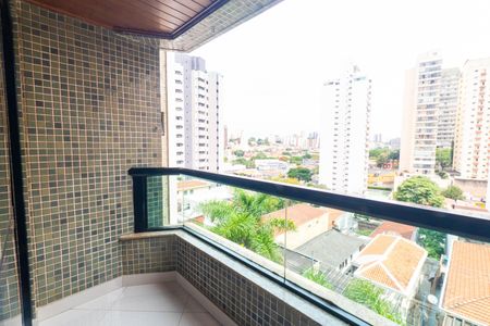 Sacada da Sala de apartamento à venda com 3 quartos, 140m² em Chácara Inglesa, São Paulo