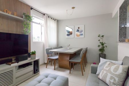 sala de apartamento à venda com 3 quartos, 63m² em Conjunto California, Belo Horizonte