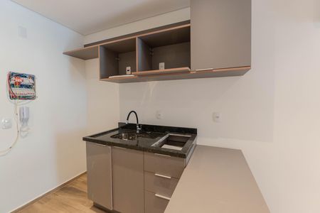 Cozinha de apartamento para alugar com 1 quarto, 33m² em Bela Vista, São Paulo