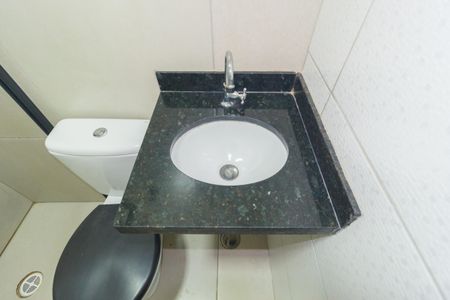 Detalhe - Banheiro de casa de condomínio para alugar com 1 quarto, 27m² em Alto da Mooca, São Paulo