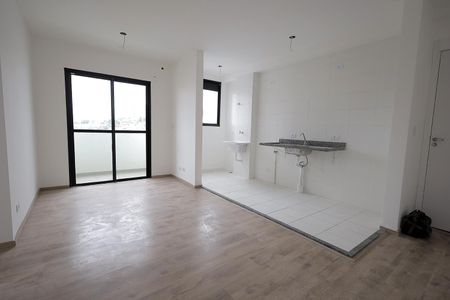 Sala / Cozinha / Área de Serviço de apartamento para alugar com 2 quartos, 45m² em Vila Palmares, Santo André