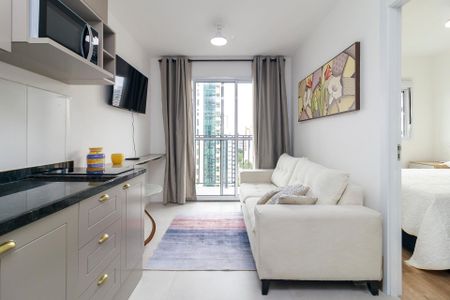 Sala de apartamento à venda com 1 quarto, 27m² em Campo Belo, São Paulo