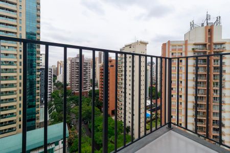 Sala - Varanda de apartamento à venda com 1 quarto, 27m² em Campo Belo, São Paulo