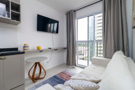 Sala de apartamento à venda com 1 quarto, 27m² em Campo Belo, São Paulo