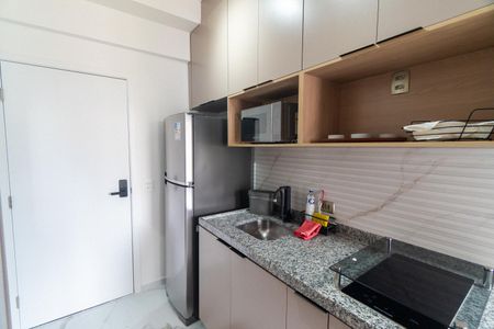 Cozinha de kitnet/studio para alugar com 1 quarto, 22m² em Vila Mariana, São Paulo