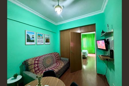 Sala de apartamento para alugar com 1 quarto, 35m² em Copacabana, Rio de Janeiro