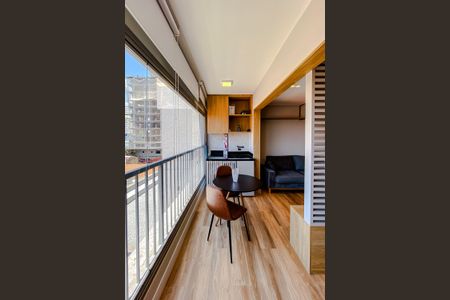 Studio à venda com 39m², 1 quarto e sem vagaVaranda