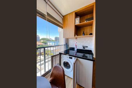 Studio à venda com 39m², 1 quarto e sem vagaVaranda