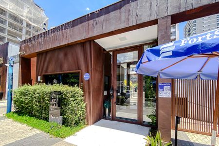 Studio à venda com 39m², 1 quarto e sem vagaFachada - Plaquinha