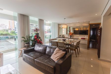 Sala de apartamento à venda com 4 quartos, 128m² em Funcionários, Belo Horizonte