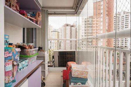 Varanda gourmet de apartamento à venda com 3 quartos, 115m² em Chácara Inglesa, São Paulo