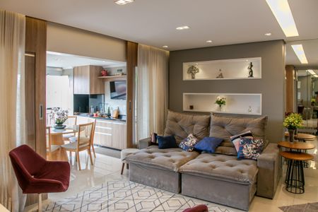 Sala de apartamento à venda com 2 quartos, 100m² em Jardim Leonor Mendes de Barros, São Paulo