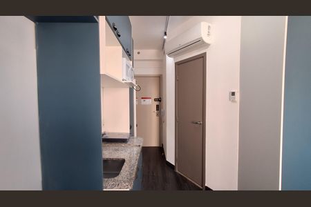 Cozinha  de kitnet/studio para alugar com 1 quarto, 23m² em Santa Paula, São Caetano do Sul