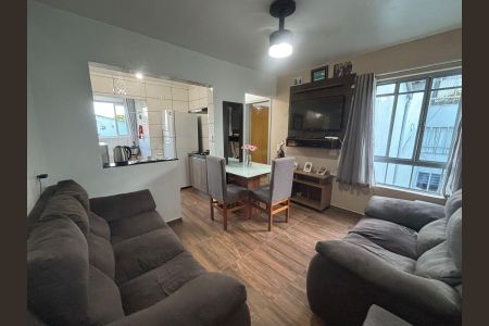 Sala/cozinha de apartamento à venda com 2 quartos, 48m² em Rondônia, Novo Hamburgo