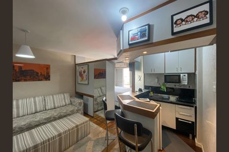 Sala de apartamento para alugar com 1 quarto, 33m² em Moema, São Paulo