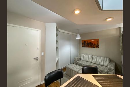 Sala de apartamento para alugar com 1 quarto, 33m² em Moema, São Paulo