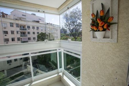Varanda da Sala de apartamento para alugar com 3 quartos, 90m² em Pechincha, Rio de Janeiro