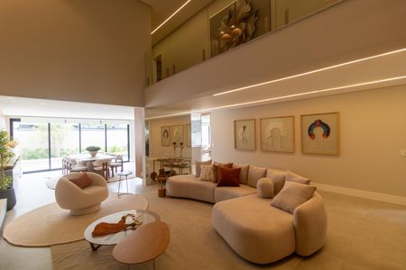 Sala 1 de casa de condomínio à venda com 4 quartos, 330m² em Swiss Park, Campinas