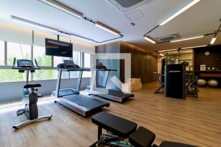 Studio para alugar com 26m², 0 quarto e sem vaga Studio para alugar com 26m², 0 quarto e sem vagaAcademia