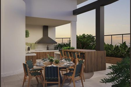 Apartamento para alugar com 77m², 3 quartos e 1 vagaÁrea gourmet