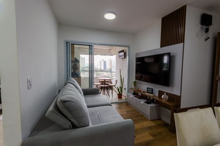 Sala de apartamento à venda com 3 quartos, 96m² em Vila Lea, Santo André