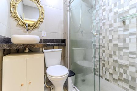 Studio para alugar com 30m², 1 quarto e sem vaga Studio para alugar com 30m², 1 quarto e sem vagaBanheiro